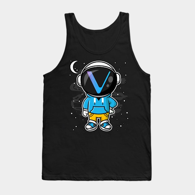 Hiphop Astronaut Vechain Crypto VET Coin To The Moon Token Cryptocurrency Wallet Birthday Gift For Men Women Kids Tank Top by Thingking About